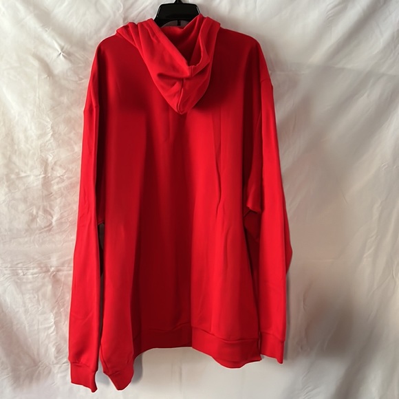Men’s Red Adidas Adicolor Essential Fleece Hoodie 4XL - Picture 4 of 7